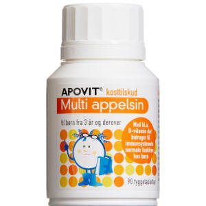 Apovit Multi Appelsin, 90 stk (Udløb: 09/2025)